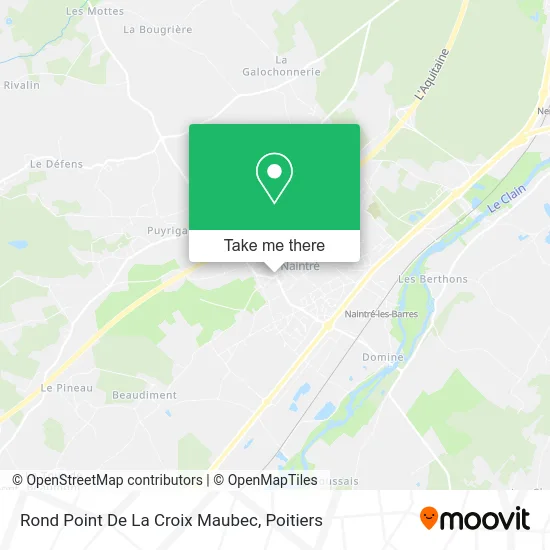 Rond Point De La Croix Maubec map