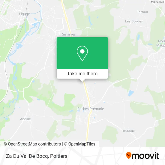 Za Du Val De Bocq map