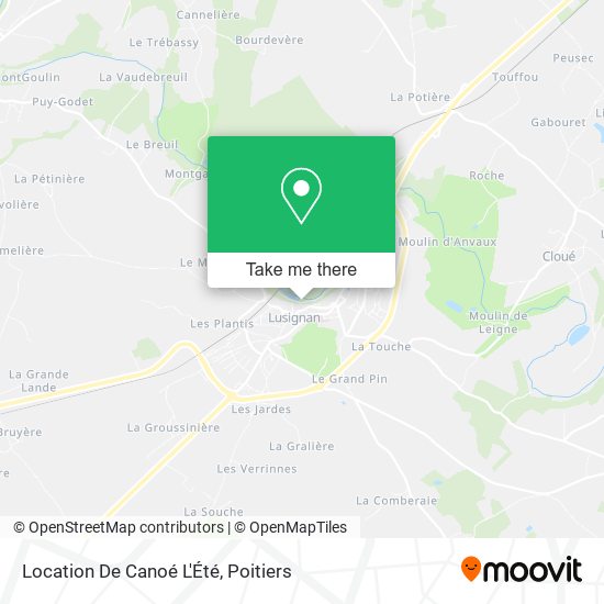 Location De Canoé L'Été map