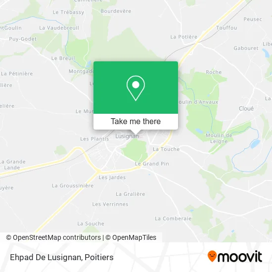 Ehpad De Lusignan map