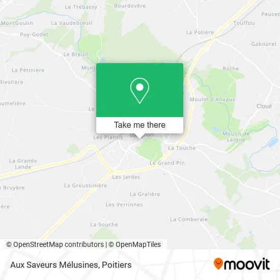 Aux Saveurs Mélusines map