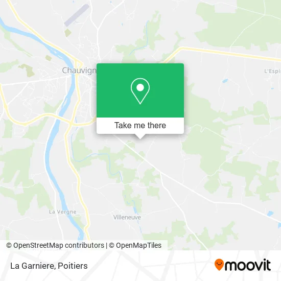 La Garniere map