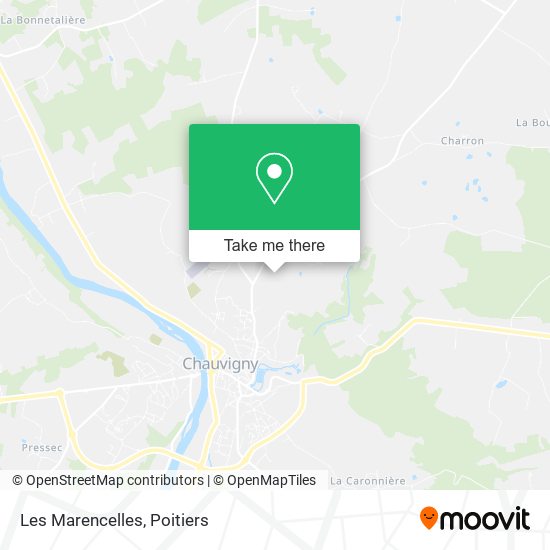 Les Marencelles map