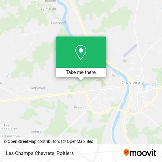 Les Champs Chevrets map