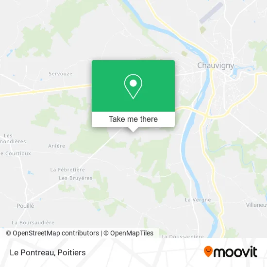 Le Pontreau map