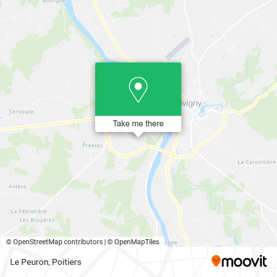 Le Peuron map