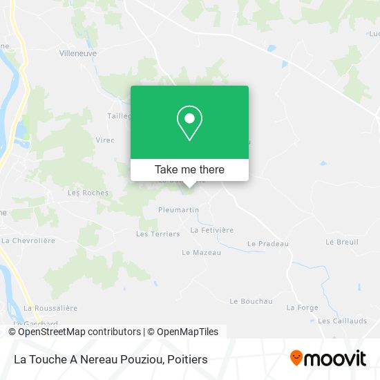 La Touche A Nereau Pouziou map