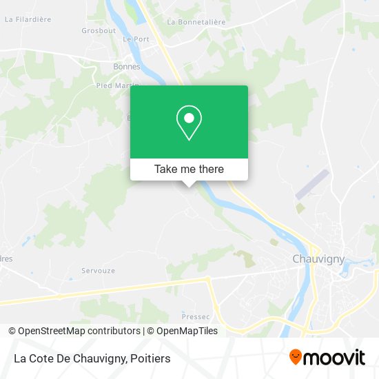 La Cote De Chauvigny map