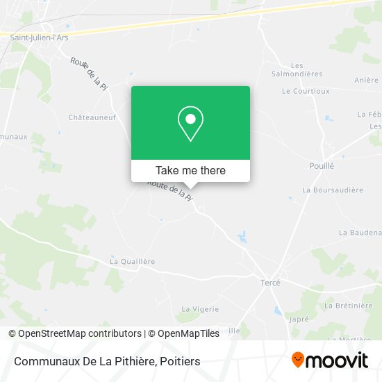 Communaux De La Pithière map
