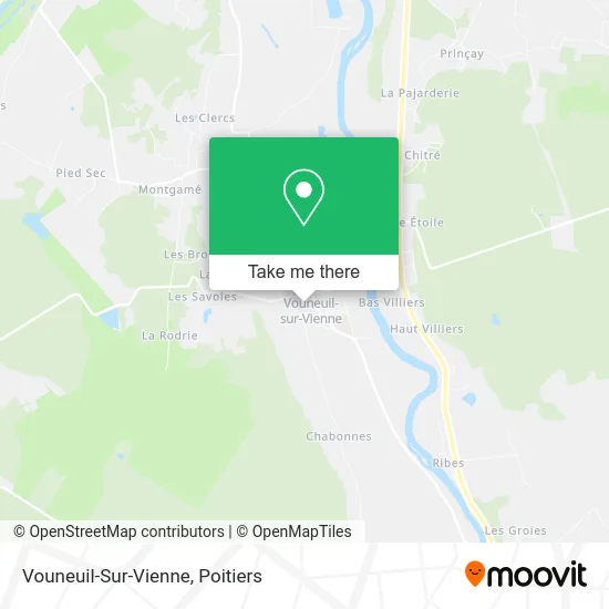 Vouneuil-Sur-Vienne map