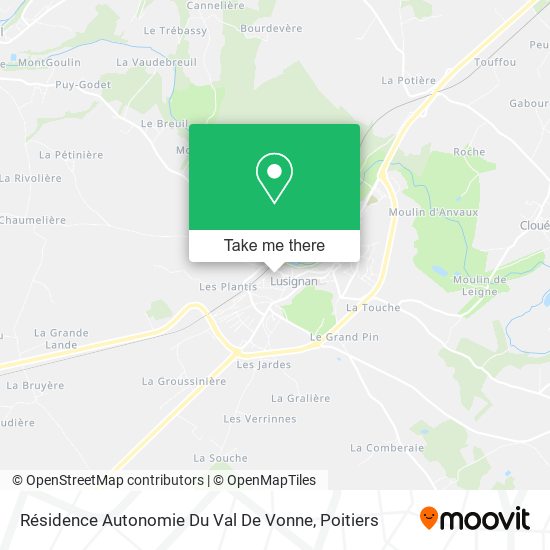 Résidence Autonomie Du Val De Vonne map