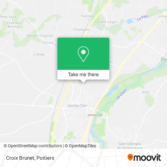 Croix Brunet map