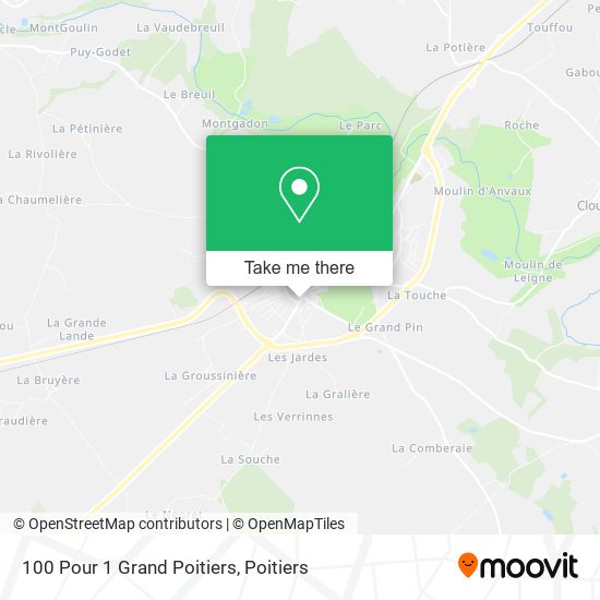 100 Pour 1 Grand Poitiers map