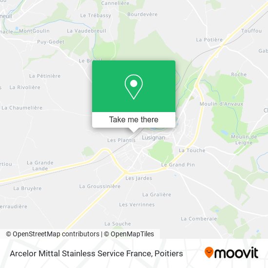 Arcelor Mittal Stainless Service France map