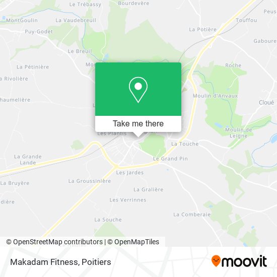 Mapa Makadam Fitness