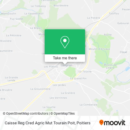 Caisse Reg Cred Agric Mut Tourain Poit map