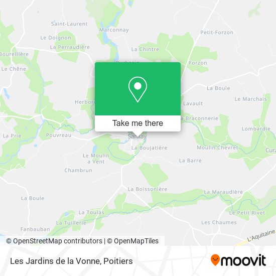 Les Jardins de la Vonne map