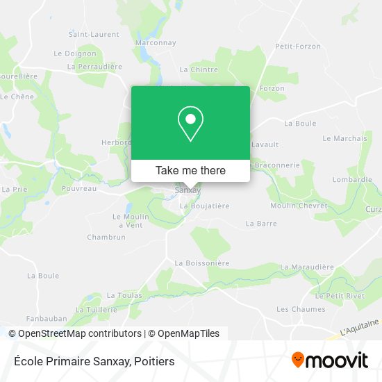 École Primaire Sanxay map