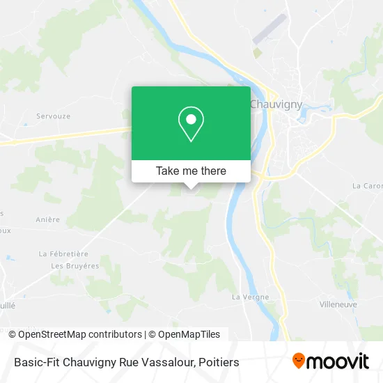 Basic-Fit Chauvigny Rue Vassalour map