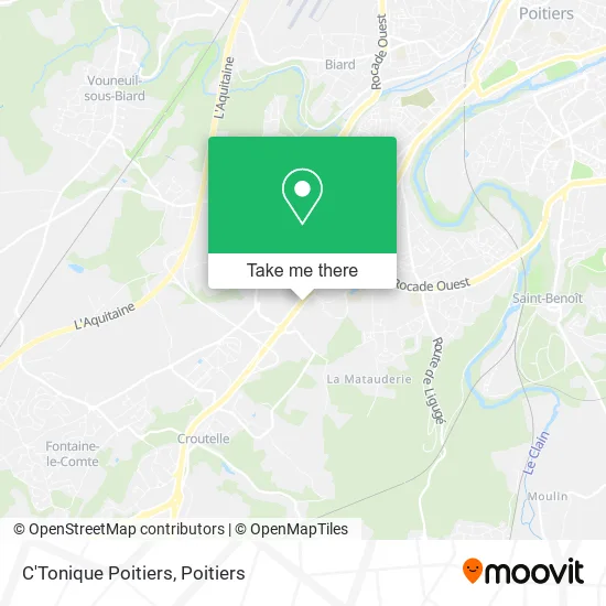 C'Tonique Poitiers map