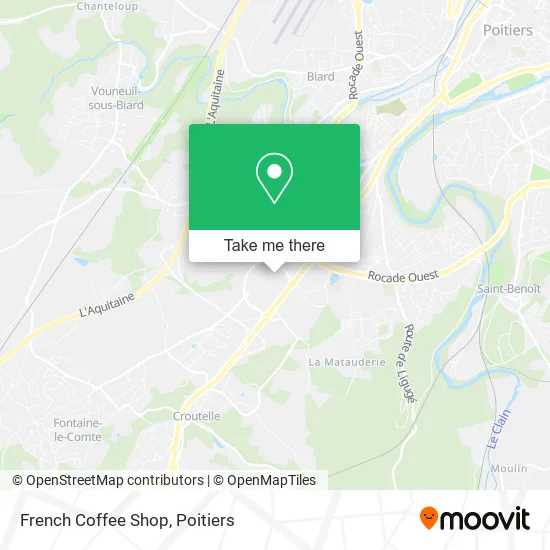 French Coffee Shop map