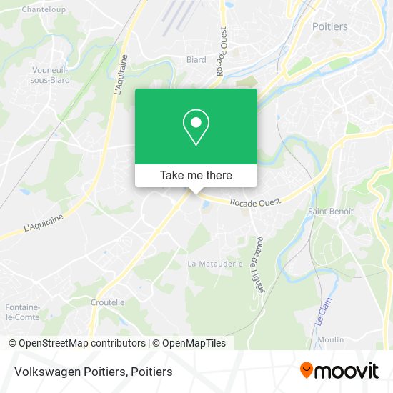 Volkswagen Poitiers map