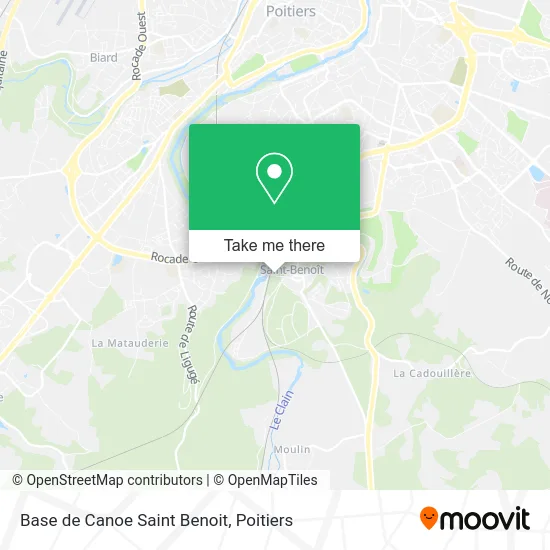Base de Canoe Saint Benoit map