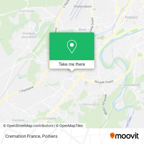 Mapa Cremation France