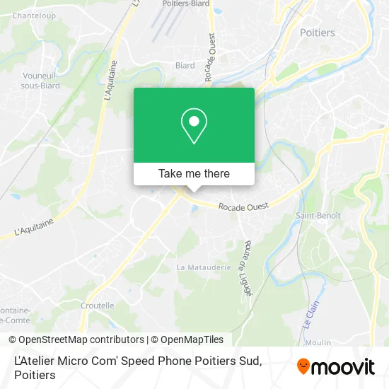 L'Atelier Micro Com' Speed Phone Poitiers Sud map