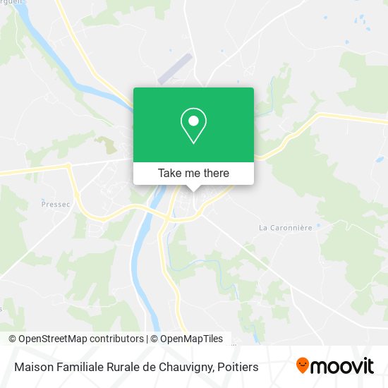 Maison Familiale Rurale de Chauvigny map