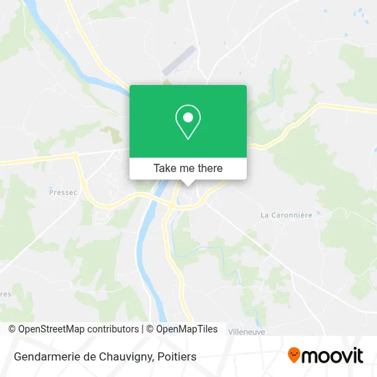 Gendarmerie de Chauvigny map
