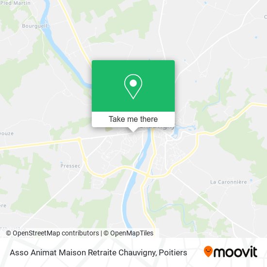 Asso Animat Maison Retraite Chauvigny map