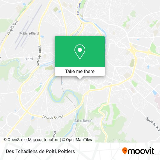 Des Tchadiens de Poiti map