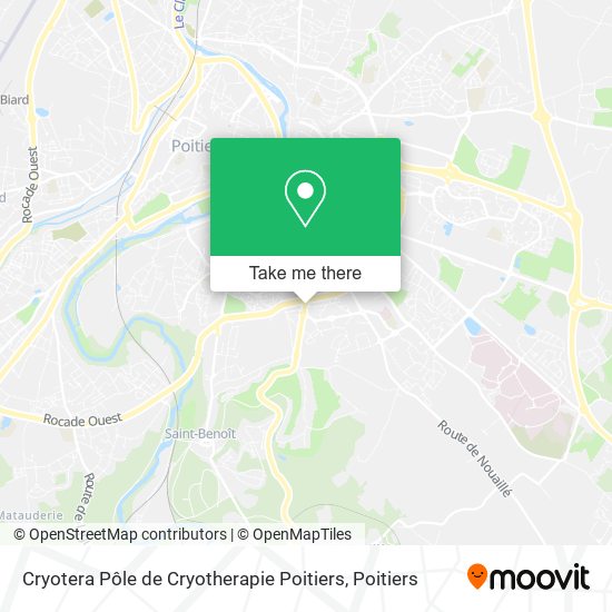 Cryotera Pôle de Cryotherapie Poitiers map