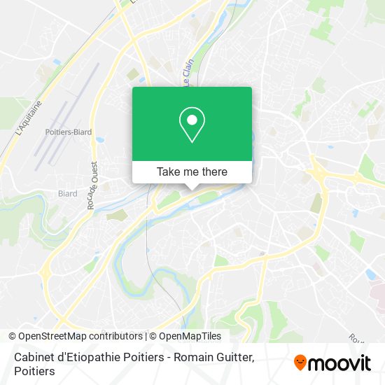 Mapa Cabinet d'Etiopathie Poitiers - Romain Guitter