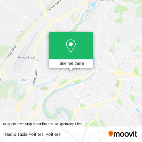 Radio Taxis Poitiers map