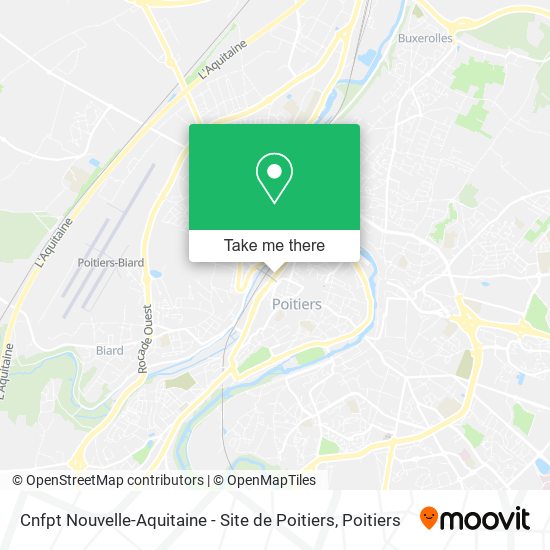 Cnfpt Nouvelle-Aquitaine - Site de Poitiers map