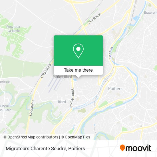 Migrateurs Charente Seudre map