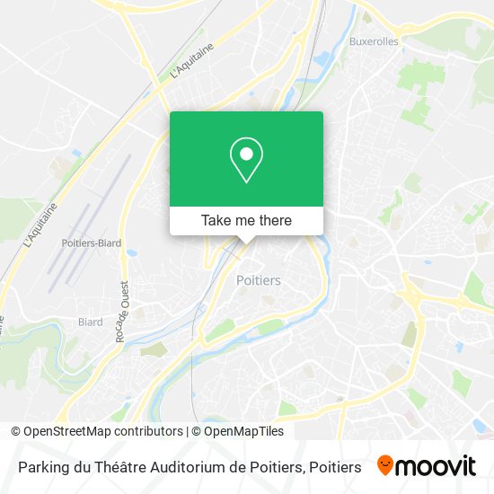 Parking du Théâtre Auditorium de Poitiers map