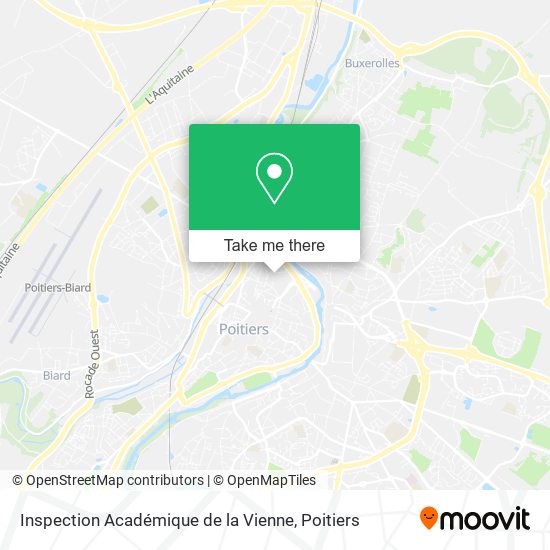 Inspection Académique de la Vienne map