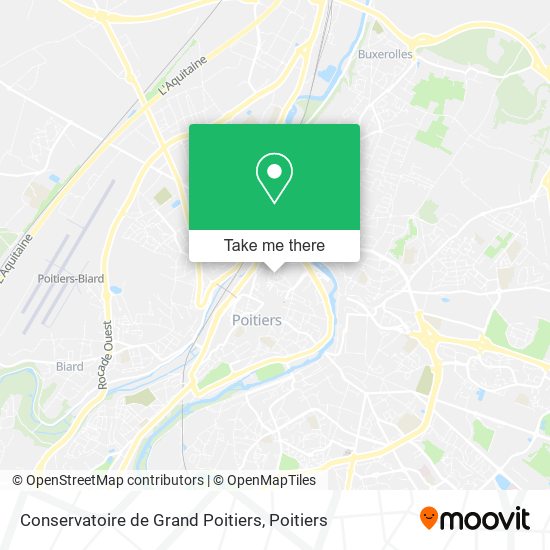Mapa Conservatoire de Grand Poitiers