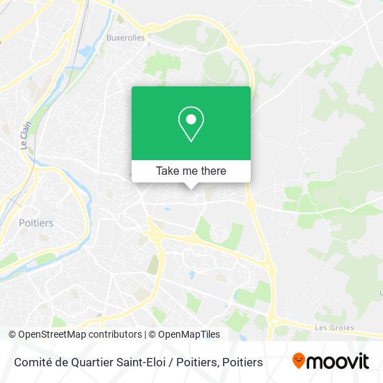 Mapa Comité de Quartier Saint-Eloi / Poitiers