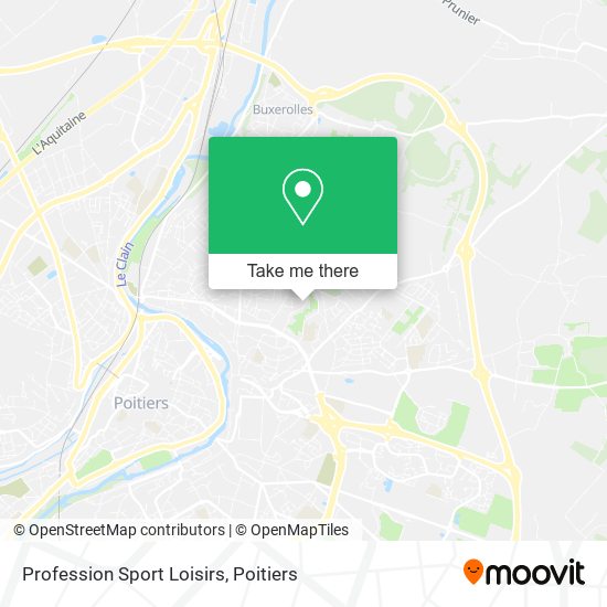 Profession Sport Loisirs map