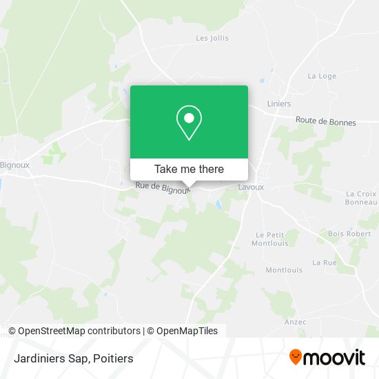 Jardiniers Sap map