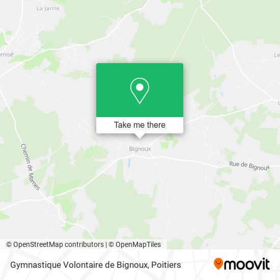 Mapa Gymnastique Volontaire de Bignoux