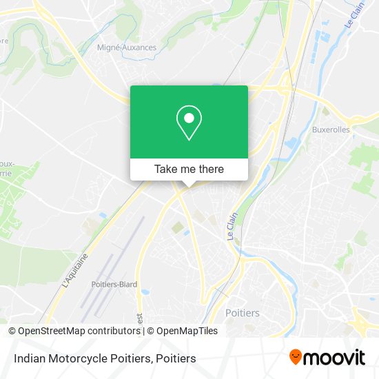Indian Motorcycle Poitiers map