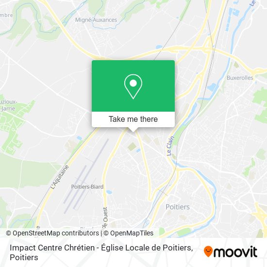 Impact Centre Chrétien - Église Locale de Poitiers map