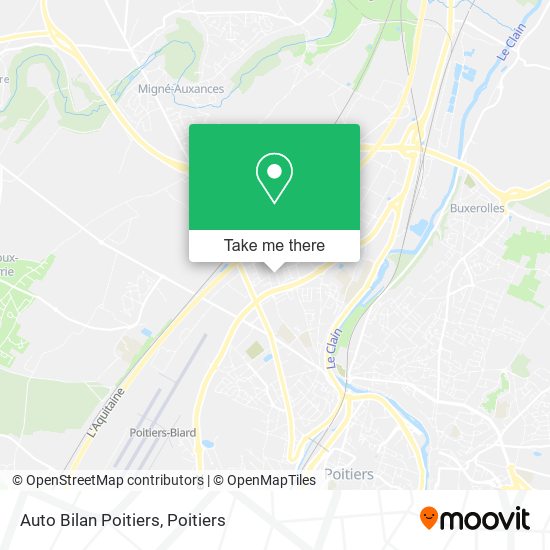 Auto Bilan Poitiers map