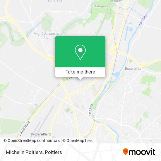 Michelin Poitiers map