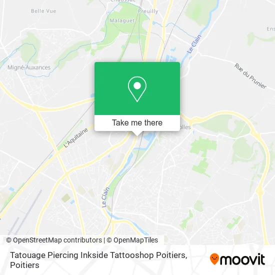 Tatouage Piercing Inkside Tattooshop Poitiers map